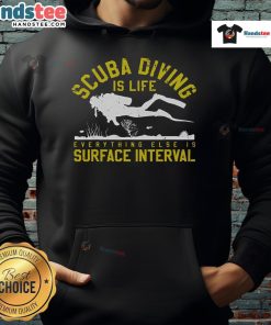 Good Scuba Diving is Life hoodie showcasing vibrant design, perfect for diving enthusiasts and ocean lovers.