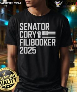 Good Senator Cory Booker Filibuster Cory Filibooker New Jersey T-Shirt featuring a graphic design celebrating Cory Booker's advocacy.