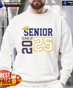 Good Senior Class of 2025 sweatshirt featuring stylish design for proud graduates, perfect for celebrating accomplishments.