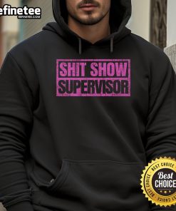 Classic vintage retro hoodie featuring 'Good Shit Show Supervisor' design, perfect for casual wear and unique style.