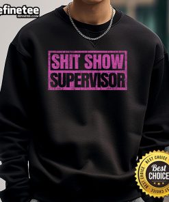 Alt Text: Classic vintage retro sweatshirt featuring Good Shit Show Supervisor design, perfect for casual wear and gifts.