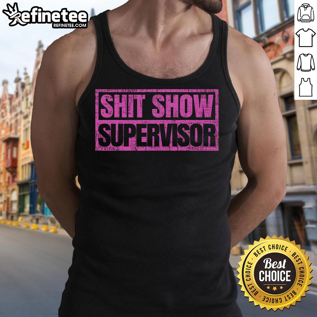 Good Shit Show Supervisor Classic Vintage Retro Tank Top Classic vintage retro tank top featuring 'Good Shit Show' design, perfect for casual and fun summer outfits.