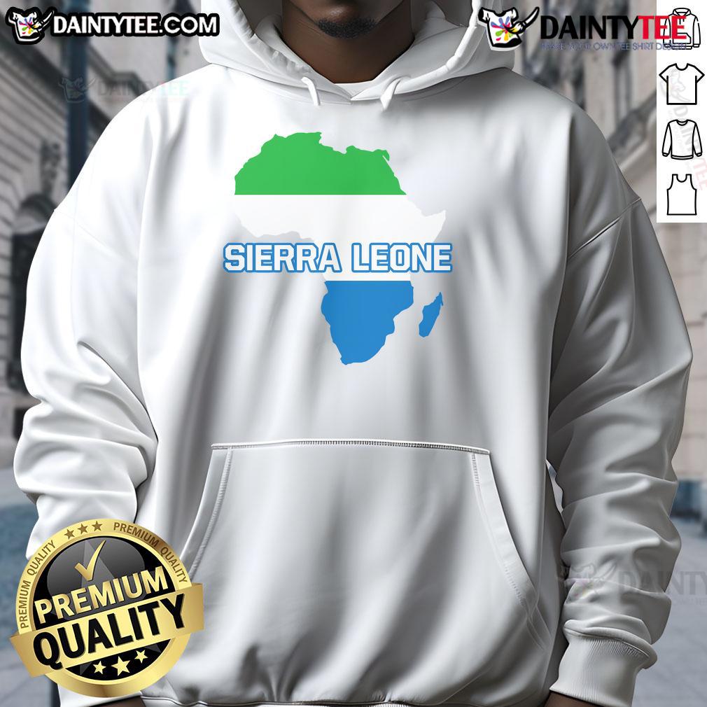 Good Sierra Leone Sierra Leonean Pride Flag Map Africa Hoodie
