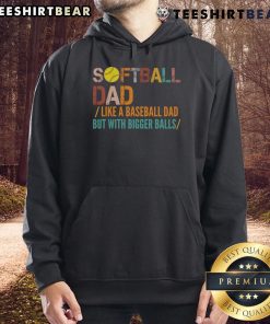 Vintage hoodie for a good softball dad, featuring 'Like a Baseball Dad' design in a stylish, comfortable style.