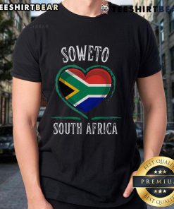 Good South Africa Flag Heart Soweto City T-Shirt featuring a vibrant design celebrating South African pride and culture.