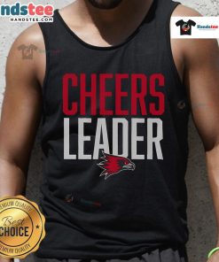 Good Southeast Missouri State Redhawks cheerleader wearing a stylish tank top, showcasing team spirit and athletic pride.