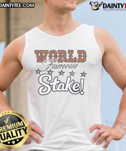 World-famous Good Steak House tank top showcasing a vibrant design, perfect for steak lovers and casual wear enthusiasts.