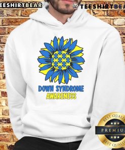 Alt Text: Good Sunflower Down Syndrome Awareness Hoodie featuring a vibrant sunflower design, promoting inclusivity and support.