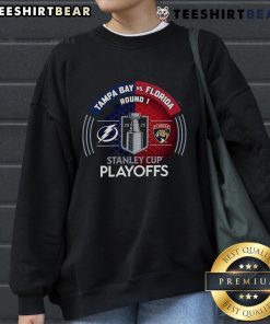 Good Tampa Bay Lightning vs Florida Panthers 2025 Stanley Cup Playoffs sweatshirt showcasing team pride and playoff spirit.