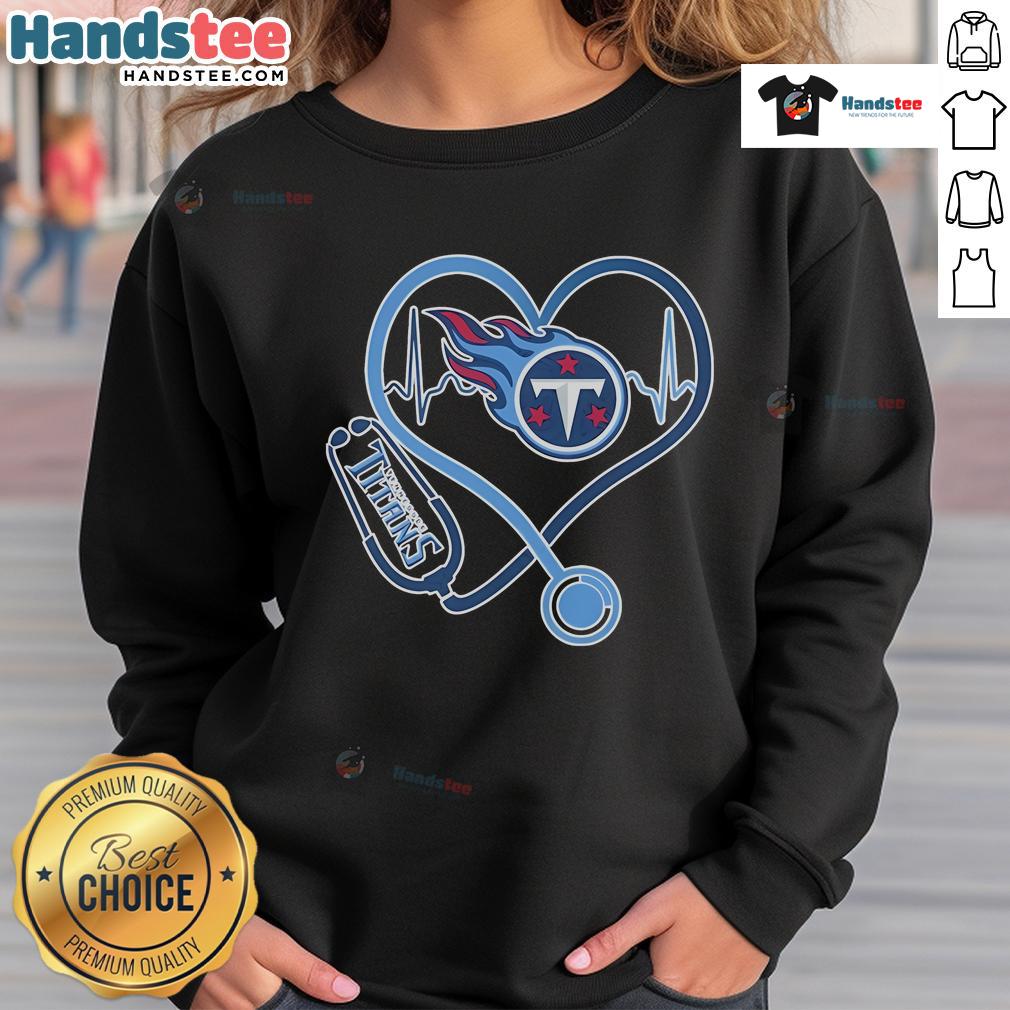 Good Tennessee Titans Caring Hearts Nurses Sweatshirt Good Tennessee Titans Caring Hearts Nurses Sweatshirt featuring team logo, perfect for Titans fans and healthcare heroes.