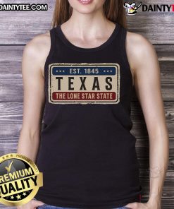 Good Texas Retro Vintage Classic Tank Top featuring bold graphics and a relaxed fit, perfect for casual summer wear.