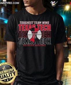 Alt Text: Good Texas Tech Red Raiders Basketball Toughest Team Wins T-Shirt featuring team colors and logo for fans.