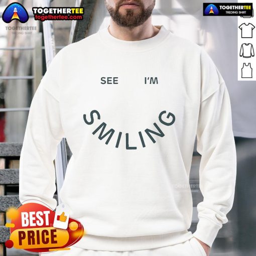 Good The Last Five Years See I'm Smiling sweatshirt featuring a cheerful design perfect for casual wear and fans of the show.