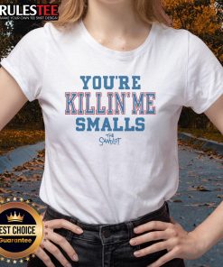 Good The Sandlot Youre Killin Me Smalls ladies tee featuring a fun graphic and soft fabric for casual style.