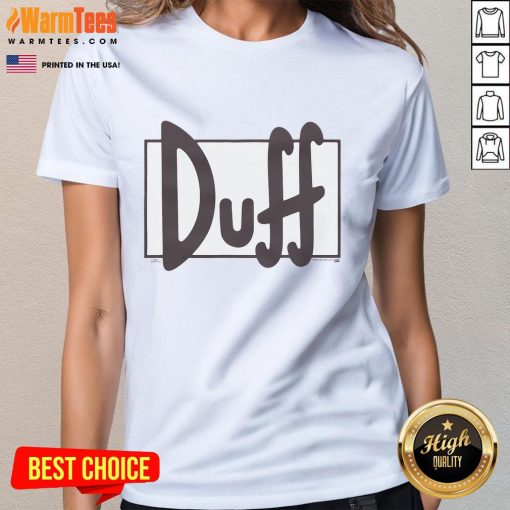 Good The Simpsons Duff Beer lightweight ladies tee featuring a fun graphic design perfect for fans of the show.
