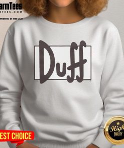 Good The Simpsons Duff Beer lightweight sweatshirt featuring iconic logo, perfect for fans and casual wear.