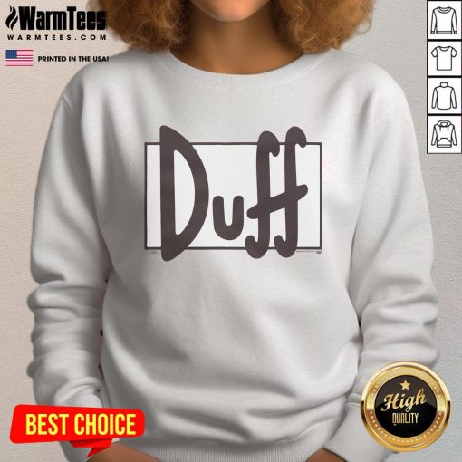 Good The Simpsons Duff Beer lightweight sweatshirt featuring iconic logo, perfect for fans and casual wear.