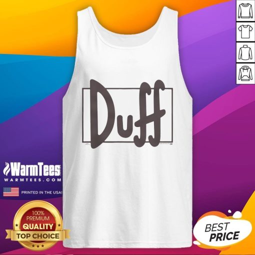 Good The Simpsons Duff Beer lightweight tank top featuring iconic logo, perfect for fans and casual summer wear.