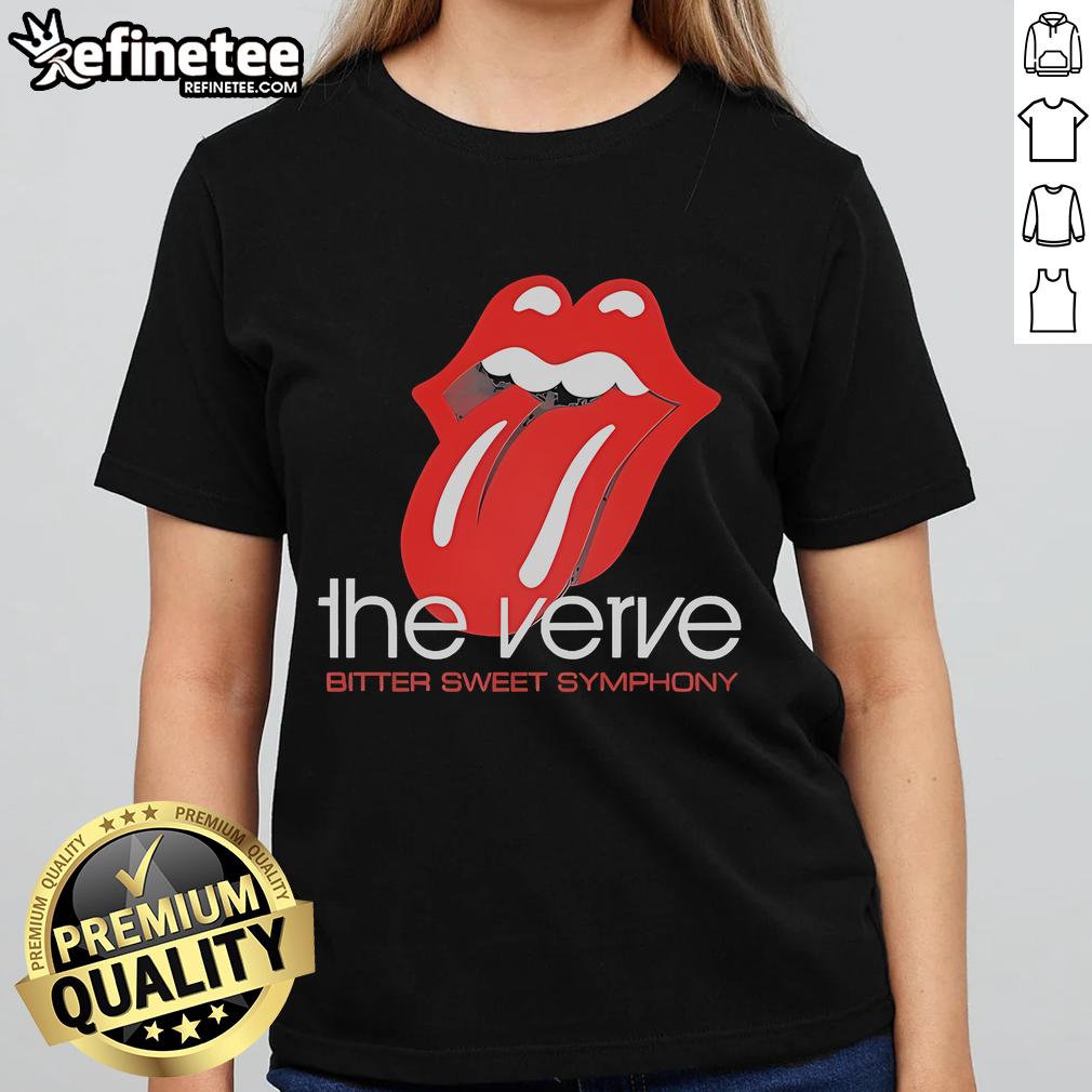 Good The Verve Bitter Sweet Symphony Ladies Tee Alt Text: Good The Verve Bitter Sweet Symphony Ladies Tee featuring vibrant design and comfortable fit for music lovers.