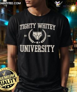 Vintage 1935 Good Tighty Whitey University T-Shirt featuring classic design and retro style for nostalgic fans.