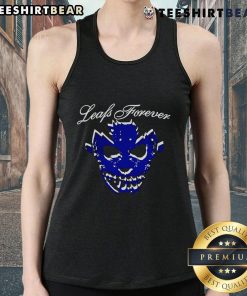 Good Toronto Maple Leafs Forever mask tank top featuring team colors and logo, perfect for fans and summer wear.
