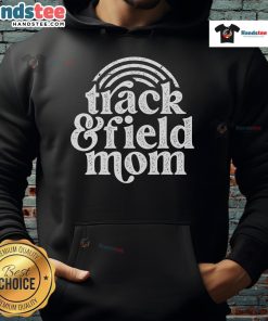 Good Track Mom running in a hoodie, celebrating Mother's Day with a passion for track and field.