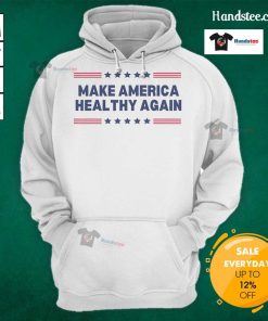 Good Trump Make America Healthy Again hoodie featuring a bold slogan on a cozy sweatshirt for a stylish statement.