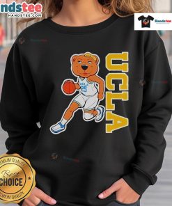 UCLA Bruins women's basketball sweatshirt featuring Joe Bruin mascot, perfect for fans supporting their team.