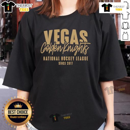 Good Vegas Golden Knights National Hockey League Since 2017 ladies tee showcasing team pride and stylish design.