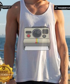 Good Vintage Instant Camera 80s Style Tank Top featuring retro design and vibrant colors, perfect for vintage fashion lovers.