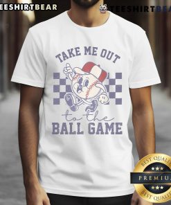 Vintage Take Me Out To The Baseball Ball Game Softball T-Shirt showcasing a classic design for sports enthusiasts.