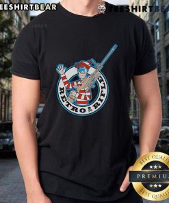 Good Waldo Retro Rifle T-Shirt featuring a vintage design with a classic rifle illustration in vibrant colors.