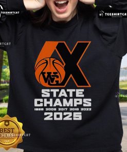 Good Webster Groves Basketball 6x State Champs 2025 sweatshirt featuring team colors and logo for proud supporters.