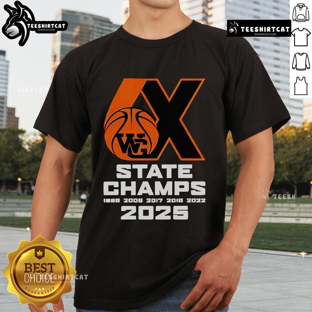 Good Webster Groves Basketball 6X State Champs 2025 T Shirt Good Webster Groves Basketball 6X State Champs 2025 T-Shirt featuring vibrant design celebrating team achievements.