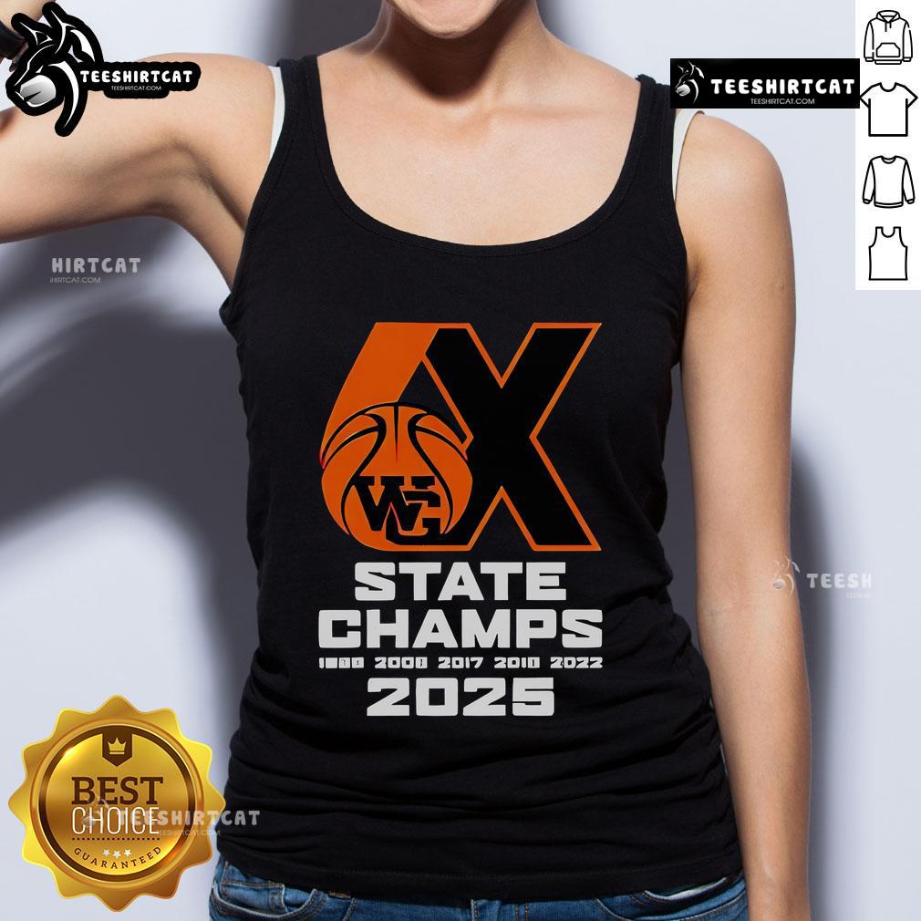Good Webster Groves Basketball 6X State Champs 2025 Tank Top Good Webster Groves Basketball 6x State Champs 2025 tank top, showcasing team pride and championship achievement.