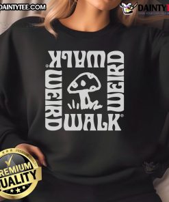 Good Weird Walk Forager Mushroom Sweatshirt featuring a unique mushroom design for nature lovers and casual wear.