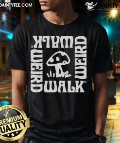 Alt Text: Good Weird Walk Forager Mushroom T-Shirt featuring a unique mushroom design perfect for nature lovers and foragers.