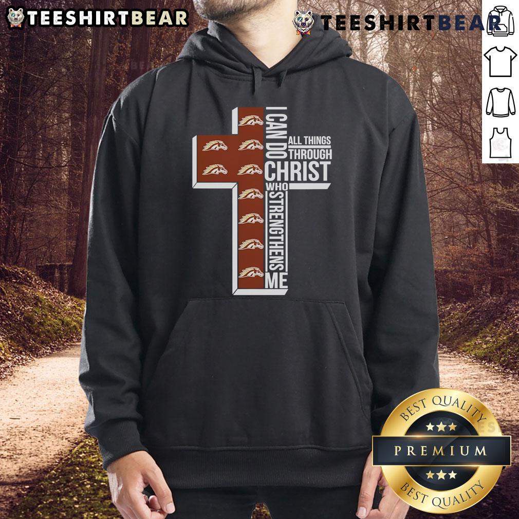 Good Western Michigan Broncos I Can Do All Things Through Christ Who Strengthens Me Hoodie Alt Text: Good Western Michigan Broncos hoodie featuring 'I Can Do All Things Through Christ Who Strengthens Me' design.