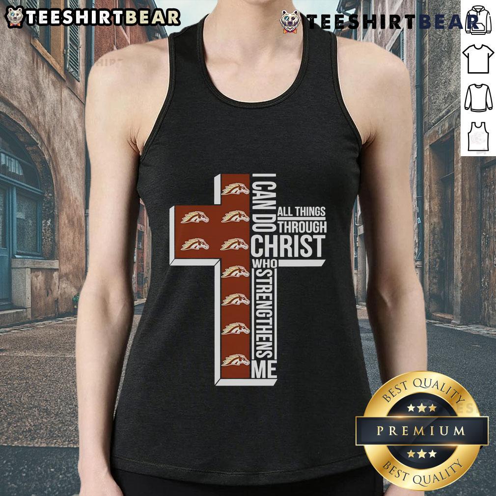 Good Western Michigan Broncos I Can Do All Things Through Christ Who Strengthens Me Tank Top Good Western Michigan Broncos tank top featuring 'I Can Do All Things Through Christ Who Strengthens Me' design.