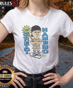 Good Women's The Sandlot The Great Hambino Ladies Tee showcasing a stylish design for fans of the classic movie.