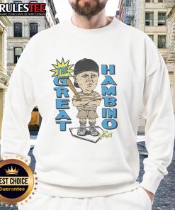 Alt Text: Good Women's The Sandlot The Great Hambino Sweatshirt featuring classic movie design for fans of The Sandlot.