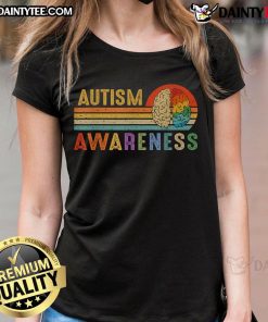 Good World Autism Awareness tee featuring a sunset design, promoting neurodiversity and support for autistic individuals.