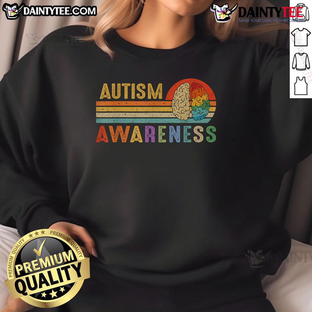 Good World Autism Awareness Neurodiversity Autistic April Sunset Sweatshirt