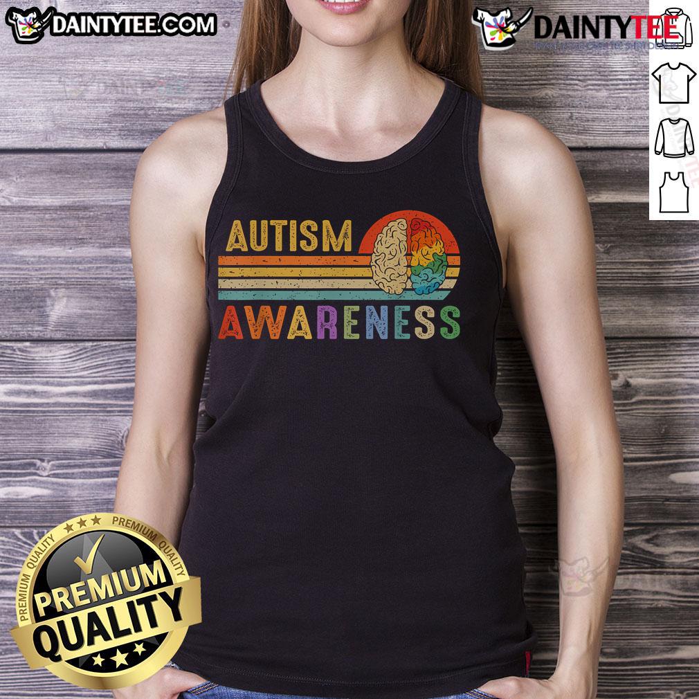 Good World Autism Awareness Neurodiversity Autistic April Sunset Tank Top