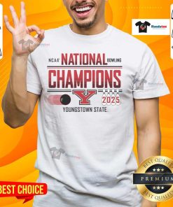 Good Youngstown State Penguins Blue 84 2025 NCAA Bowling National Champions T-Shirt featuring vibrant team colors and logo.