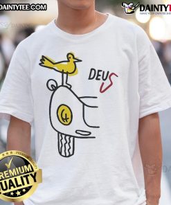 Happy Deus Specter Rare Birds T-Shirt featuring vibrant bird graphics on a stylish tee, perfect for bird lovers and fashion enthusiasts.
