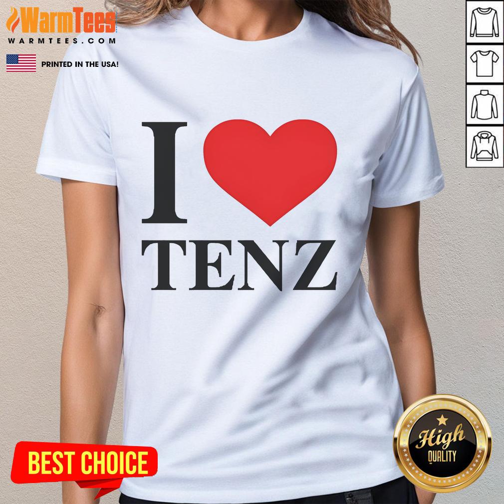 Happy I Love Tenz Ladies Tee Happy I Love Tenz Ladies Tee featuring vibrant design, perfect for fans of Tenz and stylish casual wear.