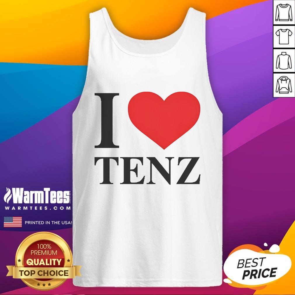 Happy I Love Tenz Tank Top Happy I Love Tenz tank top featuring vibrant colors and a stylish design, perfect for fans and casual wear.