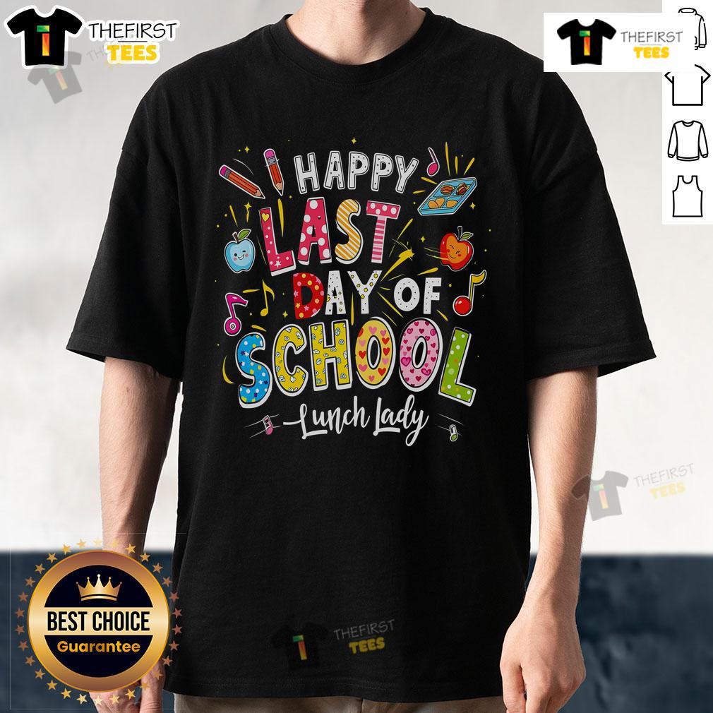 Happy Last Day Of School Lunch Lady Summer T Shirt Happy Last Day Of School Lunch Lady Summer T-Shirt featuring vibrant graphics celebrating the school year finale.