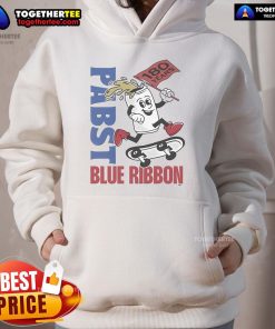 Happy Pabst Blue Ribbon 180 Years skate hoodie featuring vibrant graphics and a comfortable fit for casual wear.